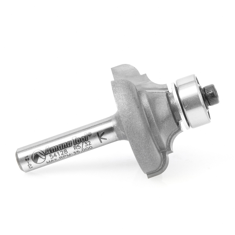 54128 Carbide Tipped Classical Cove & Bead 5/32 x 5/32 Radius x 1-1/8 Dia x 1/2 x 1/4 Inch Shank