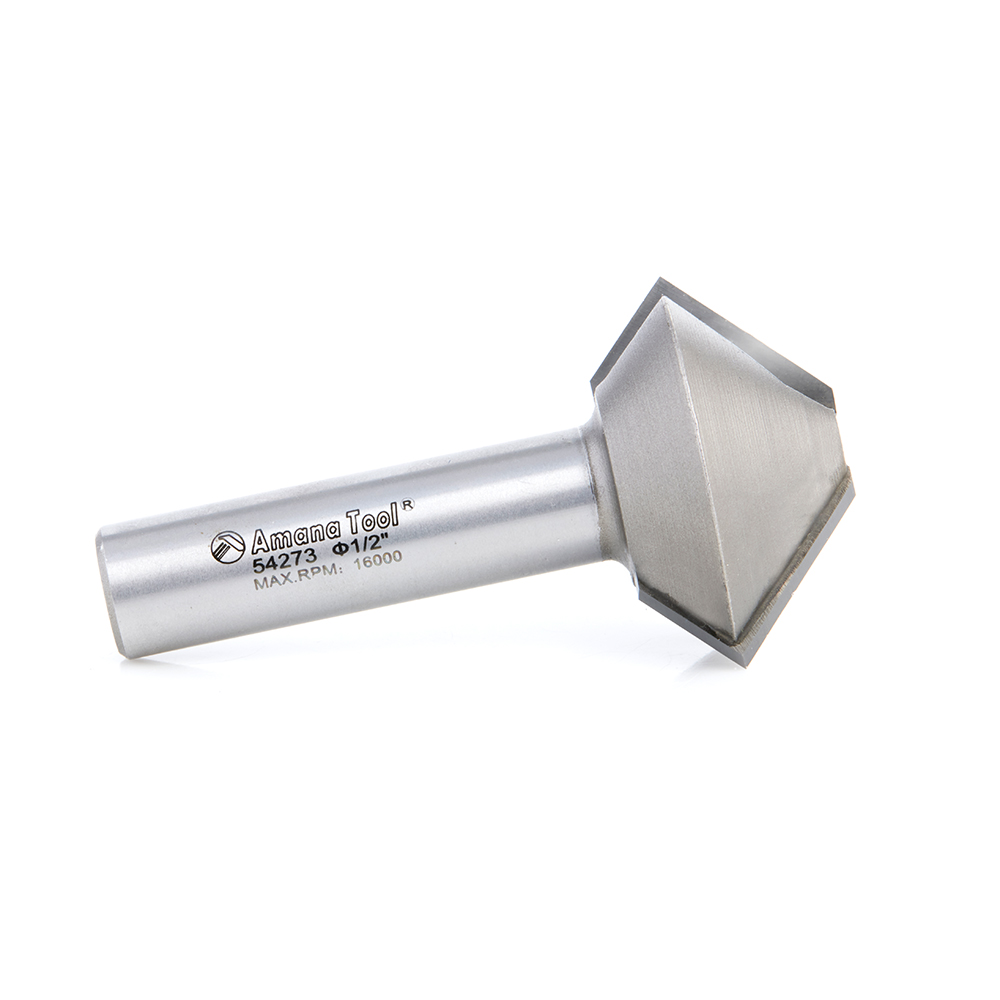 54273 Carbide Tipped Multi-Sided Glue Joint 45 / 45 Deg x 1-1/2 Dia x 7/8 x 1/2 Inch Shank