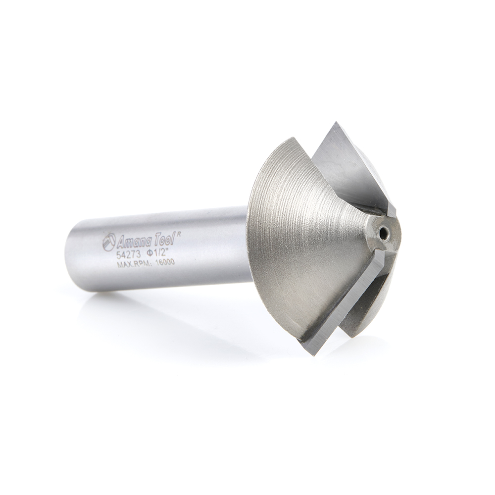 54273 Carbide Tipped Multi-Sided Glue Joint 45 / 45 Deg x 1-1/2 Dia x 7/8 x 1/2 Inch Shank