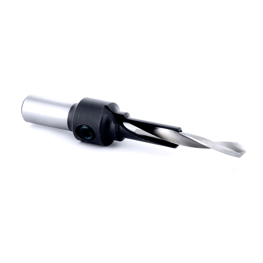 55103 RTA Furniture Drill/Countersink 10mm Dia x 5mm Drill Dia x 10mm Shank - 7mm Screw with Drill