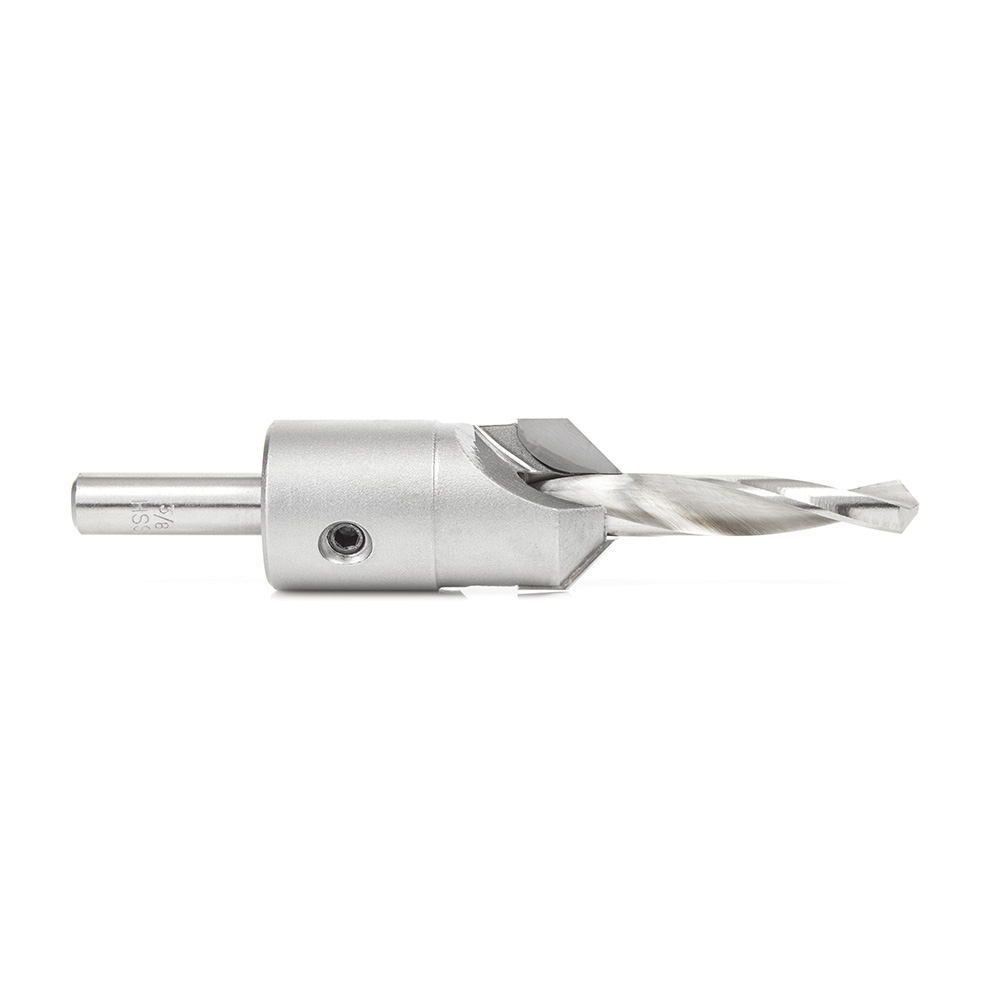 55136 Carbide Tipped 82 Degree Shankless Countersink with Slow Spiral Drill, #24 Screw 1 Dia x 3/8 Drill Dia x 3/8 Drill Shank