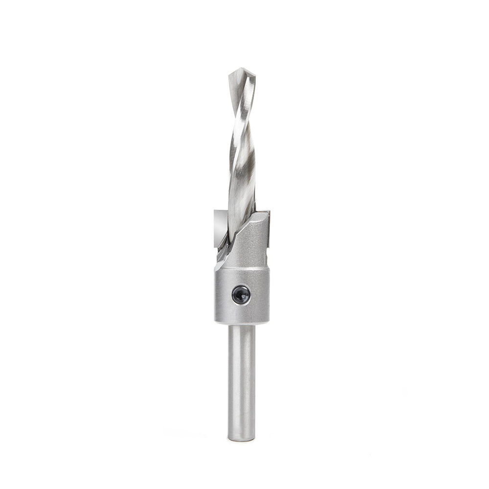 55142 Carbide Tipped Shankless Counterbore with Slow Spiral Drill, #24 Screw 3/4 Dia x 3/8 Drill Dia x 3/8 Drill Shank
