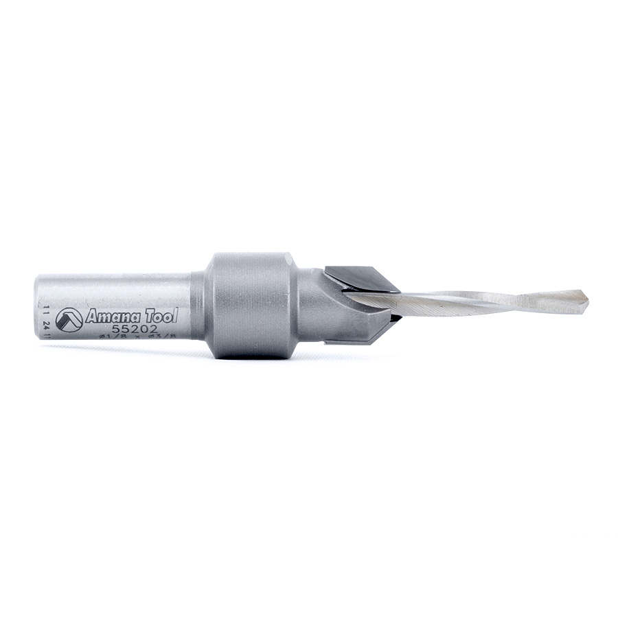 55202 Carbide Tipped 82 Degree Countersink #6 Screw 3/8 Dia x 1/8 Drill Dia x 5/16 Round Shank