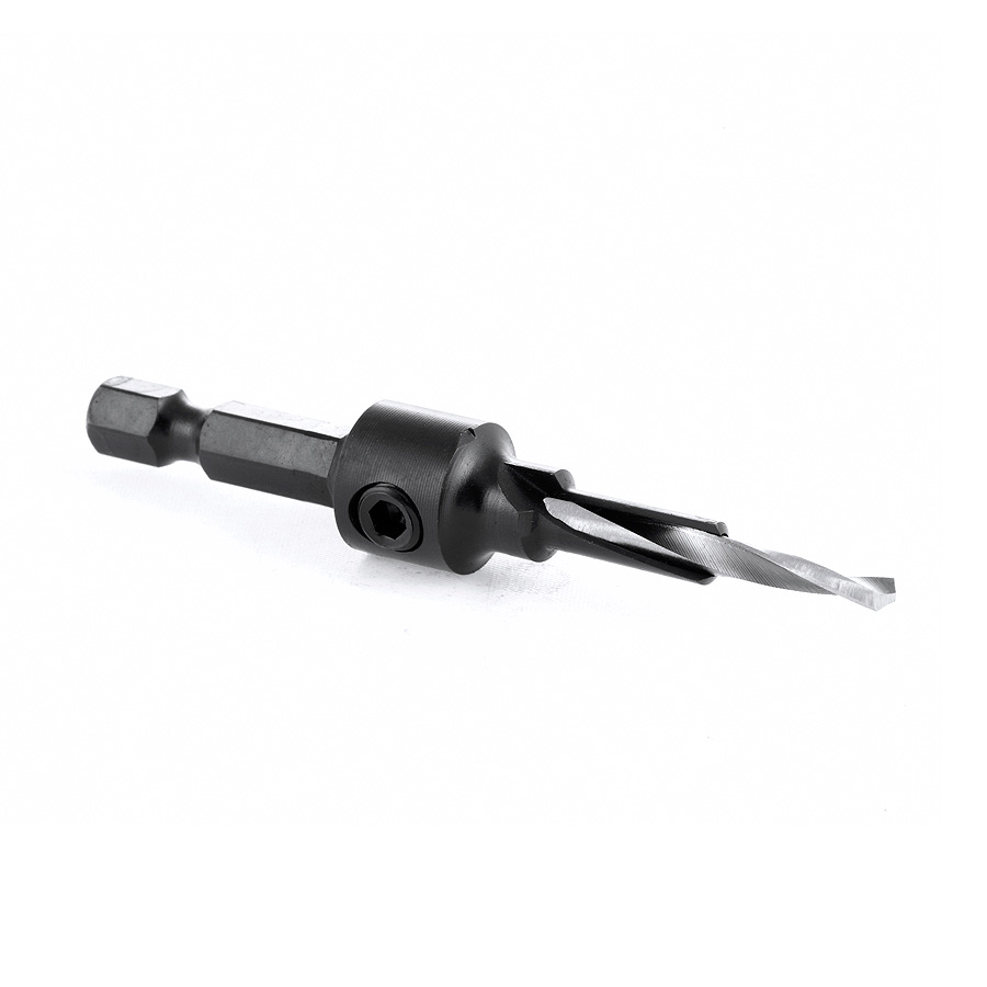 55290 RTA Furniture Drill/Countersink with Quick Release 1/4 Hex Shank for 5mm Screw
