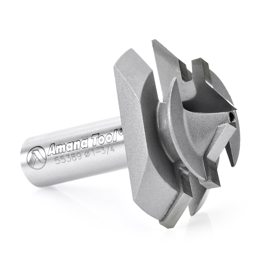 55389 Carbide Tipped Lock Miter 45 Deg x 1-3/4 Dia x 7/8 x 1/2 Inch Shank for 3/8 - 3/4 Material