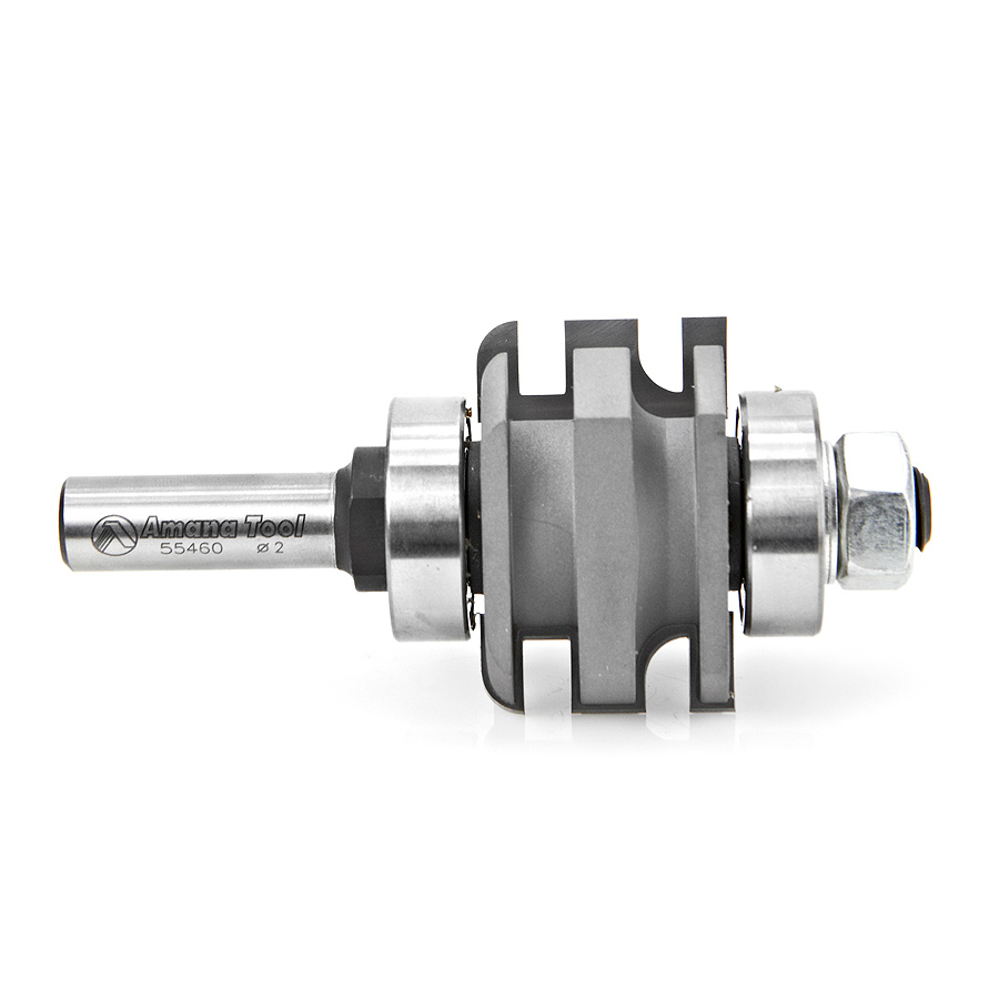 55460 Carbide Tipped One Piece Concave Stile & Rail 2 Dia x 1-9/32 x 7/32 Radius x 1/2 Inch Shank