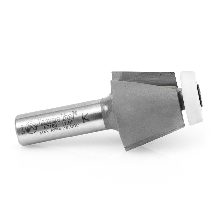 57168 Carbide Tipped Undermount Bowl Solid Surface 1-1/4 Dia x 1 Inch x 11.5 Deg x 1/2 Shank