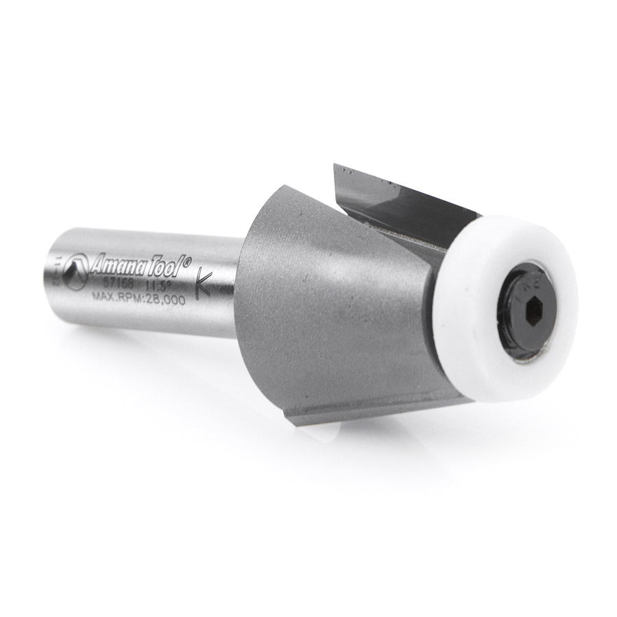57168 Carbide Tipped Undermount Bowl Solid Surface 1-1/4 Dia x 1 Inch x 11.5 Deg x 1/2 Shank
