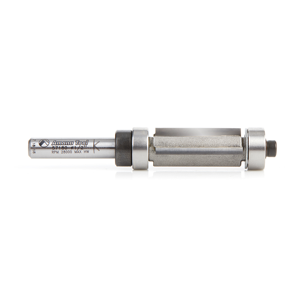 57180 Carbide Tipped Multi-Trimmer 1/2 Dia x 1 Inch x 1/4 Shank x 3-Flute