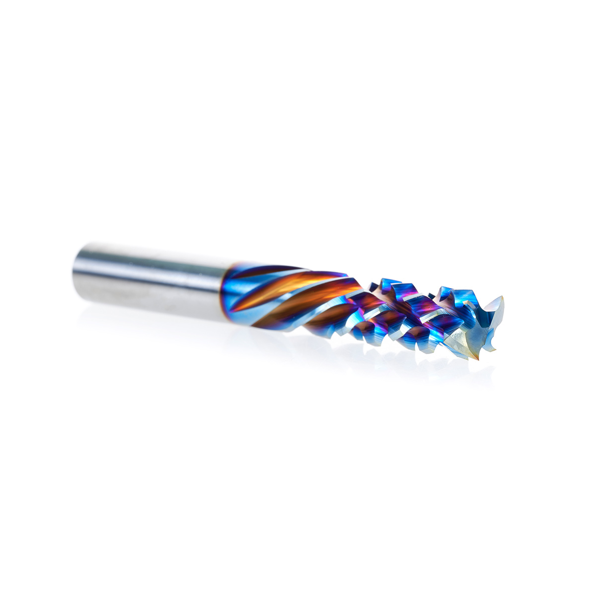 59174-PLX CNC Solid Carbide Compression Spiral Flute with Platinum (PLX) Coating 3/8 Dia x 1-1/4 x 3/8 Inch Shank