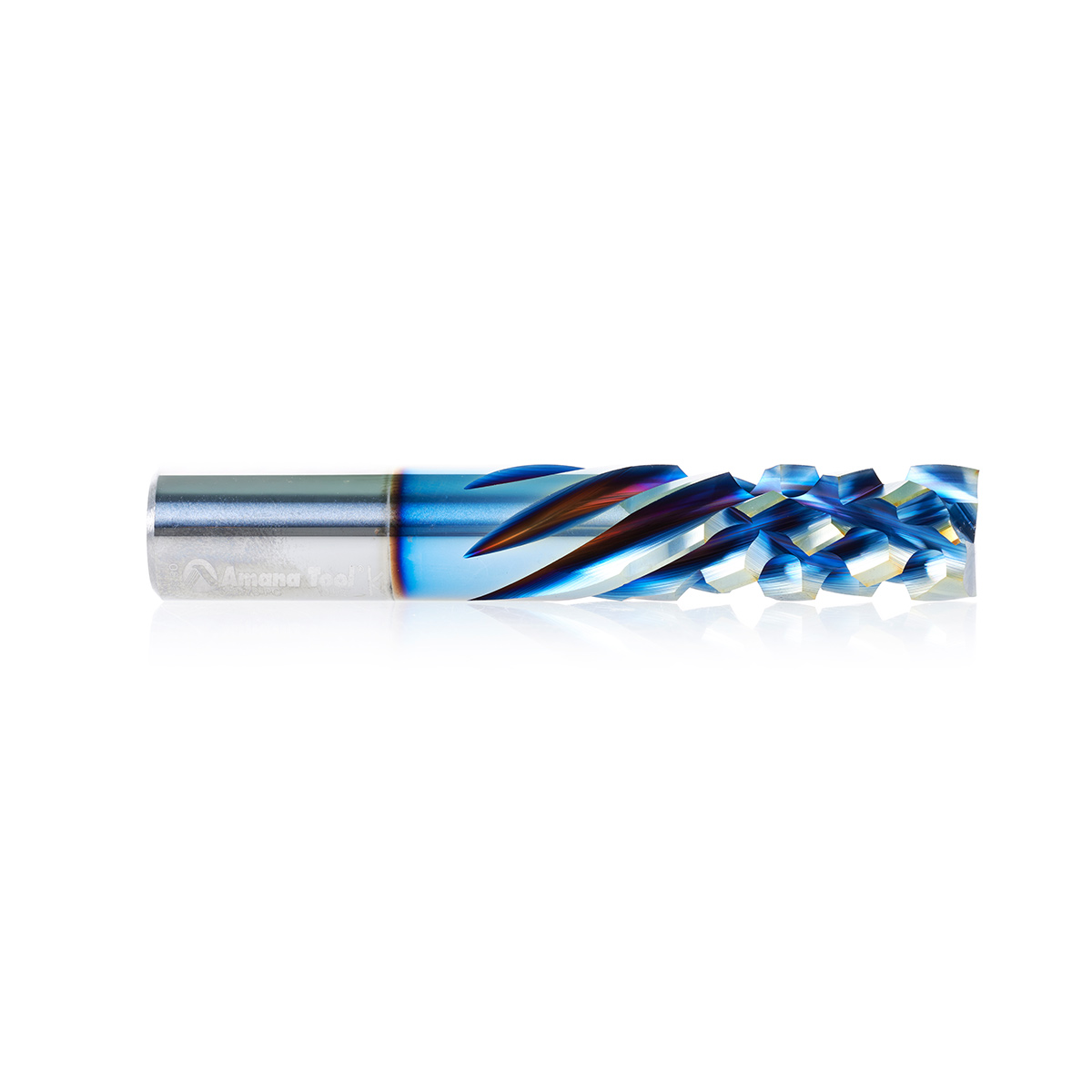 59176-PLX CNC Solid Carbide Compression Spiral Flute with Platinum (PLX) Coating 1/2 Dia x 1-1/4 x 1/2 Inch Shank
