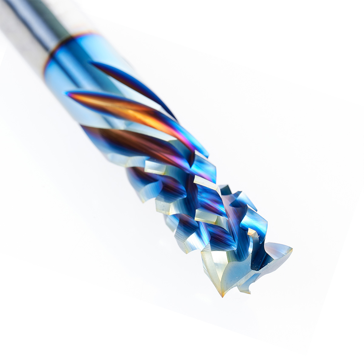 59176-PLX CNC Solid Carbide Compression Spiral Flute with Platinum (PLX) Coating 1/2 Dia x 1-1/4 x 1/2 Inch Shank