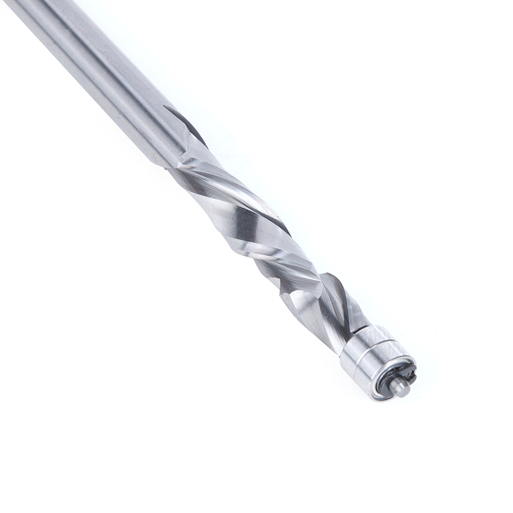 59606 Solid Carbide Compression Spiral 1/4 Dia x 1-1/4 x 1/4 Inch Shank with Double Ball Bearing