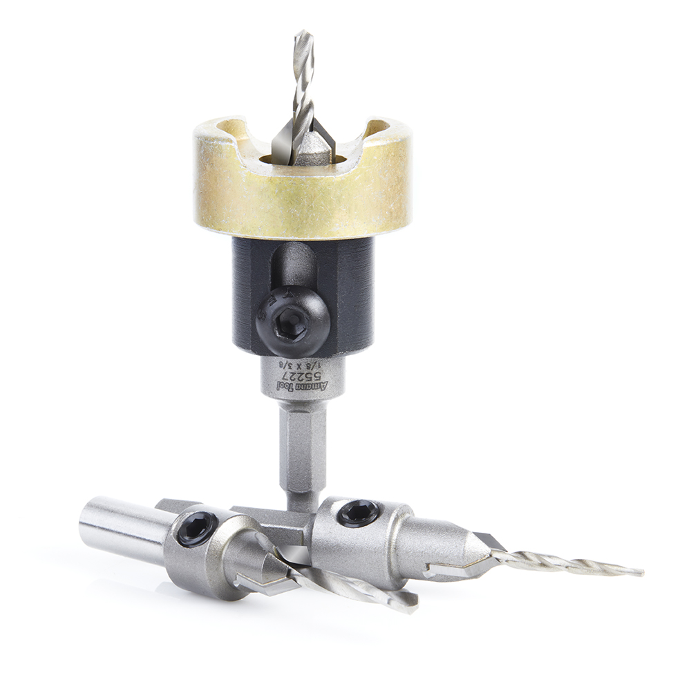 AMS 624 3 Pc Countersink Set Hex Shank