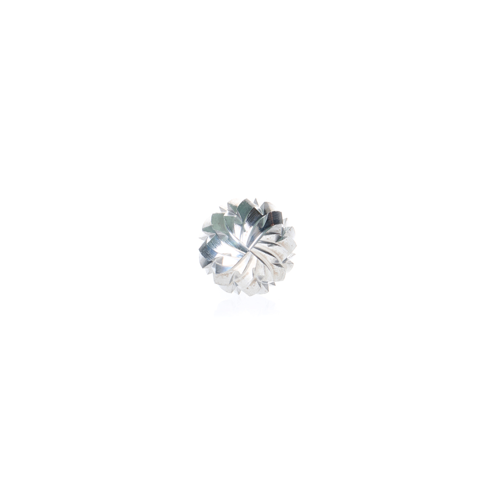 BURS-153 Solid Carbide Ball Shape 1/4 Dia x 7/32 x 1/8 Shank Double Cut SD Burr Bit for Die-Grinders