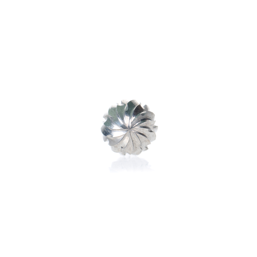 BURS-151 Solid Carbide Ball Shape 3/16 Dia x 5/32 x 1/8 Shank Double Cut SD Burr Bit for Die-Grinders