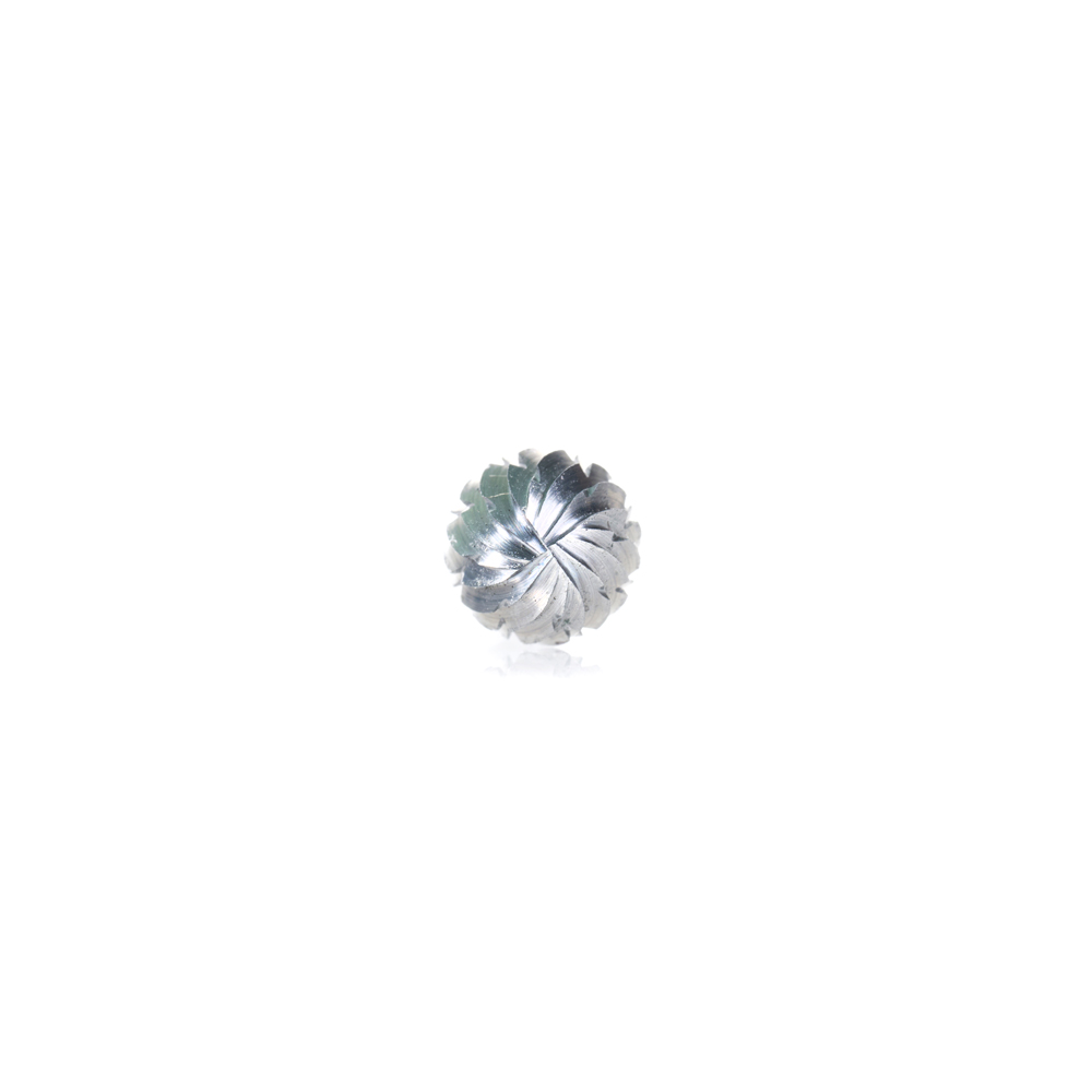BURS-155 Solid Carbide Ball Shape 1/4 Dia x 7/32 x 1/4 Shank Double Cut SD Burr Bit for Die-Grinders