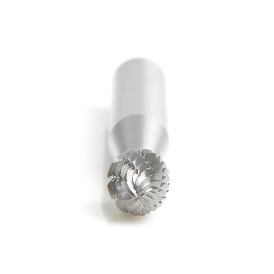 BURS-172 Solid Carbide Oval Shape 1/4 Dia x 3/8 x 1/4 Shank Double Cut SE Burr Bit for Die-Grinders