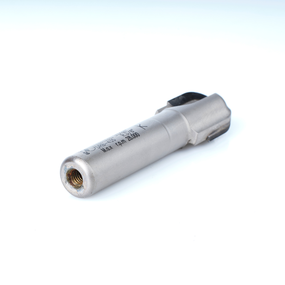 DRB-435 CNC Polycrystalline Diamond (PCD) Ball Nose 3/8 Radius x 3/4 Dia x 3/4 x 1/2 Shank x 3 Inch Long x 2 Flute Router Bit