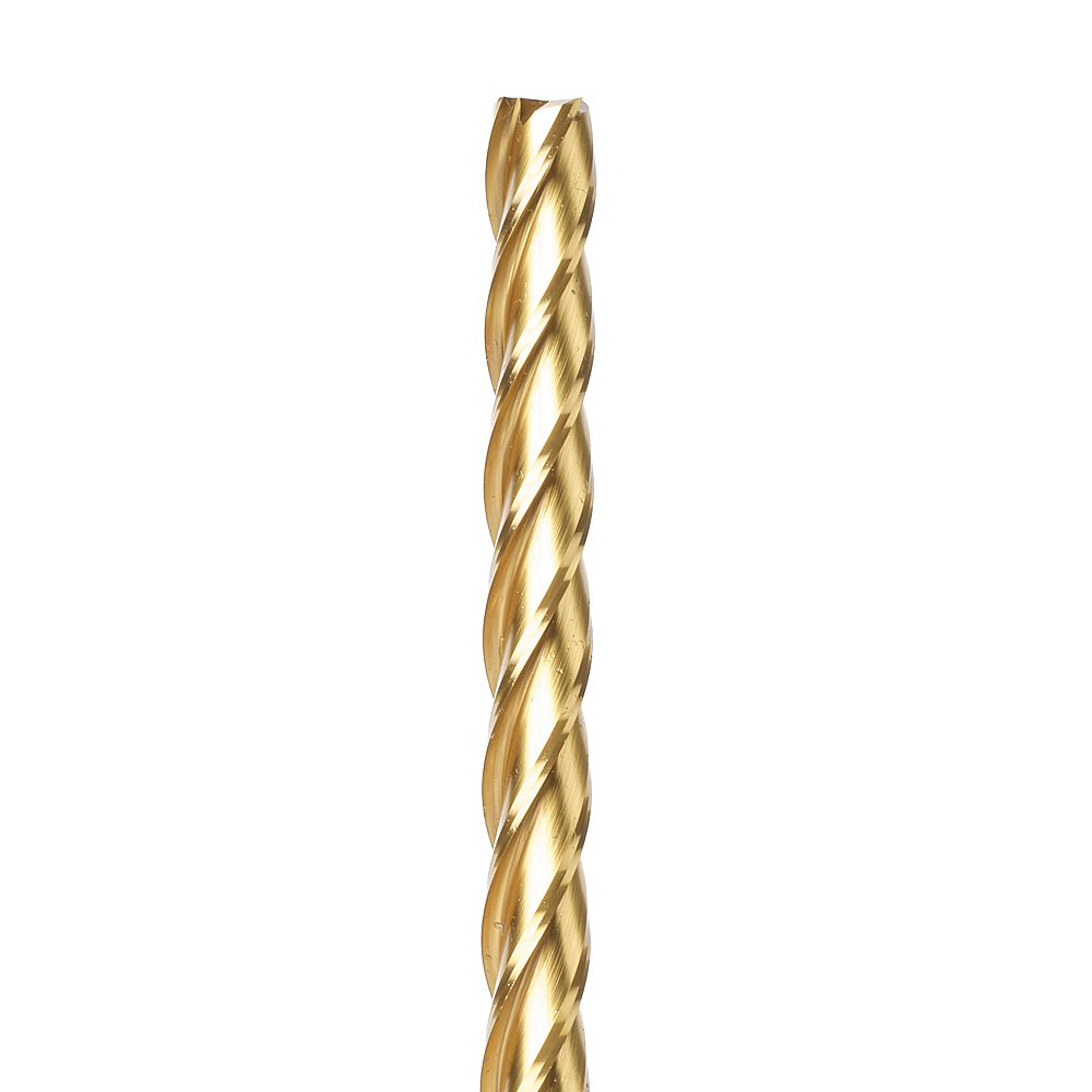 HSS1217 High Speed Steel (HSS) Foam Cutting End Mill Extended Reach 1/2 Dia x 8 x 11 Long x 1/2 Shank CNC 4-Flute Spiral Up-Cut Router Bit TiN Coated