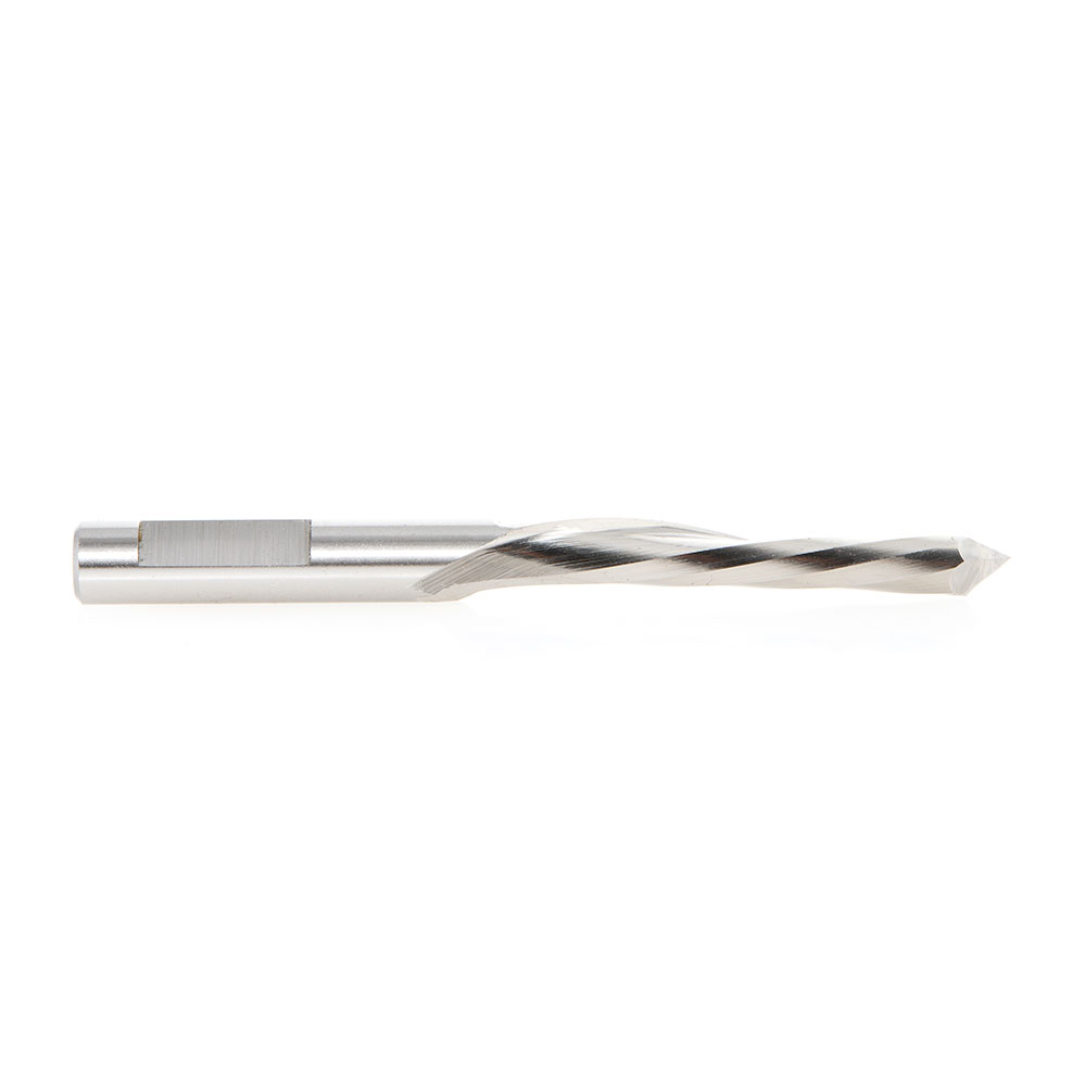 HSS1704 High Speed Steel (HSS) 18° Helix 1/2 Dia x 2-1/2 x 1/2 Shank Single Flute Down-Cut Steel Door Bit