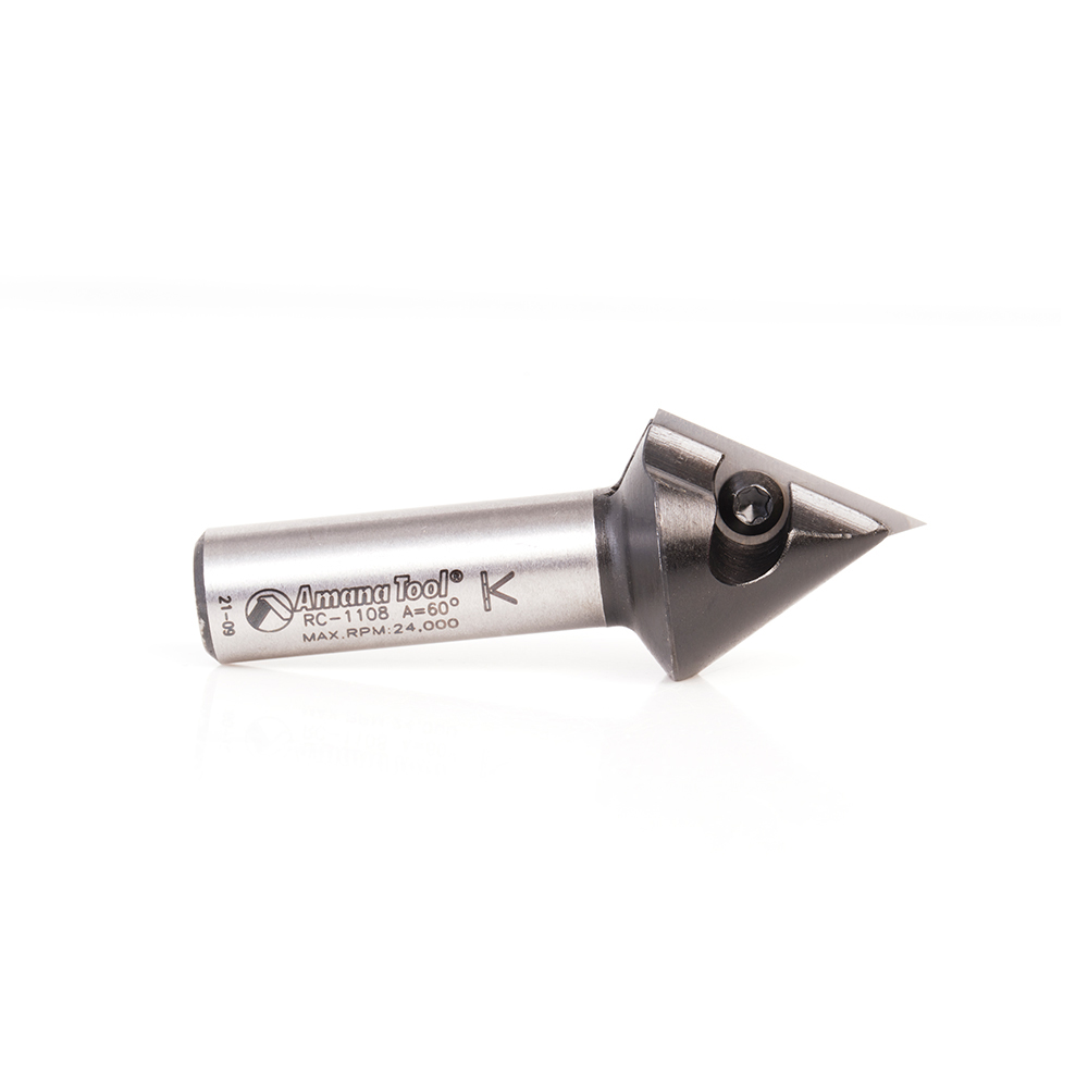 RC-1108 Insert V-Groove 60 Deg x 1-1/16 Dia x 29/32 x 1/2 Inch Shank CNC