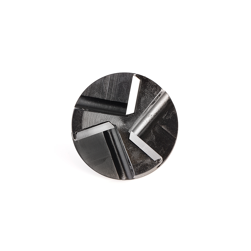 RC-3402 CNC Solid Carbide 3-Flute Insert Face Milling for Non-Ferrous Metals 1-5/8 Dia x 15mm x 1/4 Inch Shank End Mill / Router Bit
