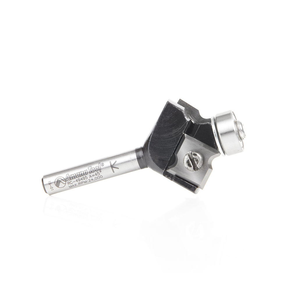 RC-49495 In-Tech Insert Corner Round For Festool® 2mm Radius x 1-5/64 Inch Dia x 43/64 x 1/4 Shank