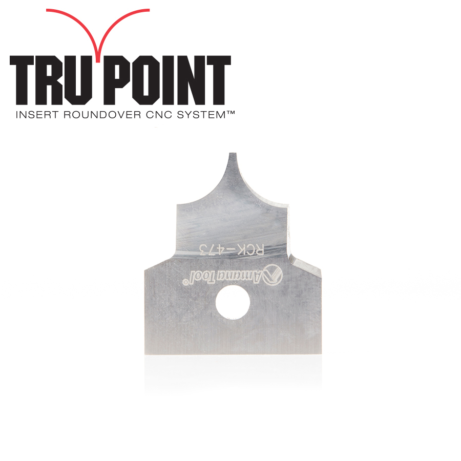 RCK-473 Solid Carbide Insert 1/4 Radius Knife for Tru Point Roundover Insert CNC System