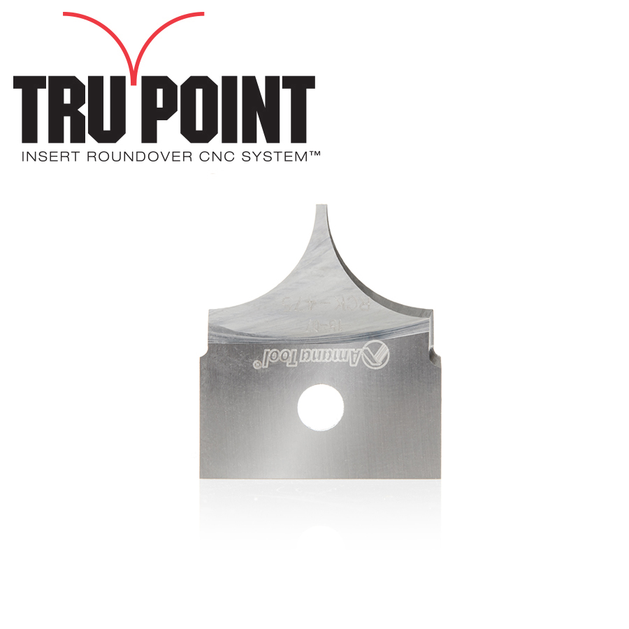 RCK-475 Solid Carbide Insert 3/8 Radius Knife for Tru Point Roundover Insert CNC System