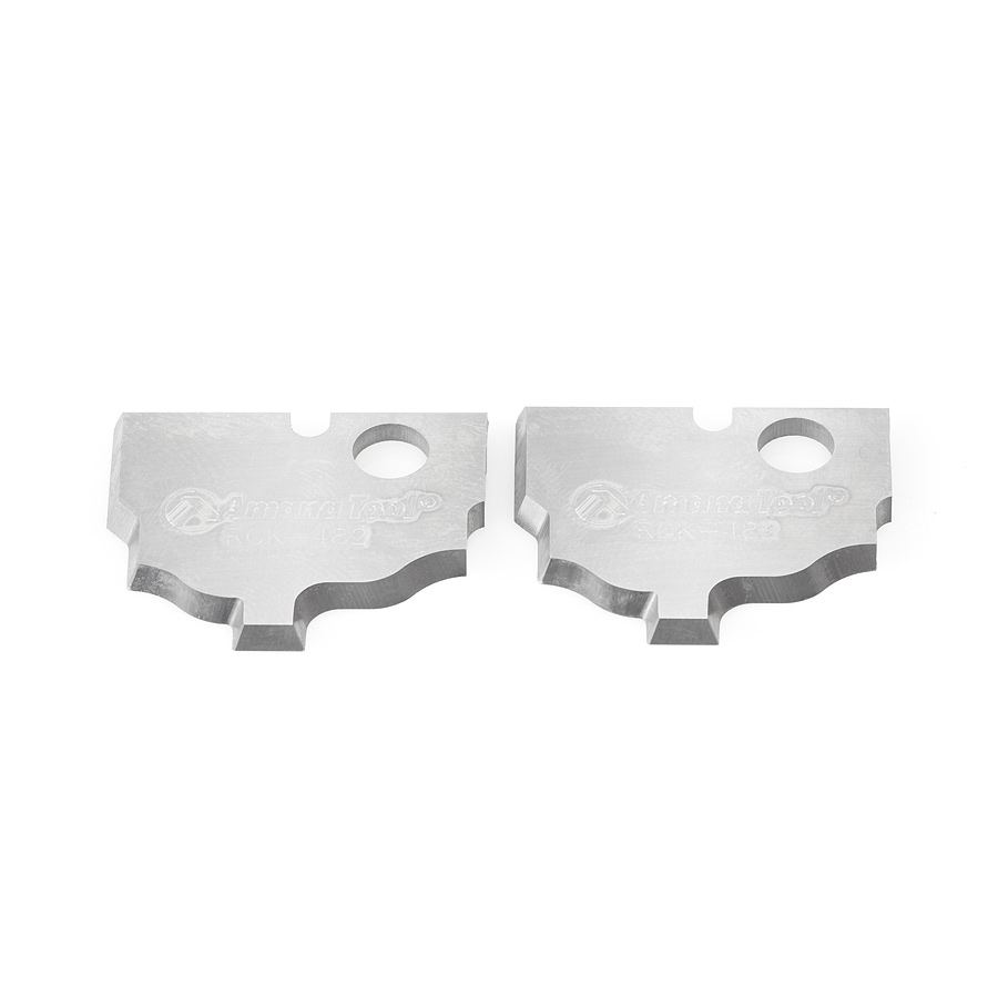 RCK-482 Pair of Solid Carbide Ogee MDF & Wood Plunge Form Insert Knives for RC-2482