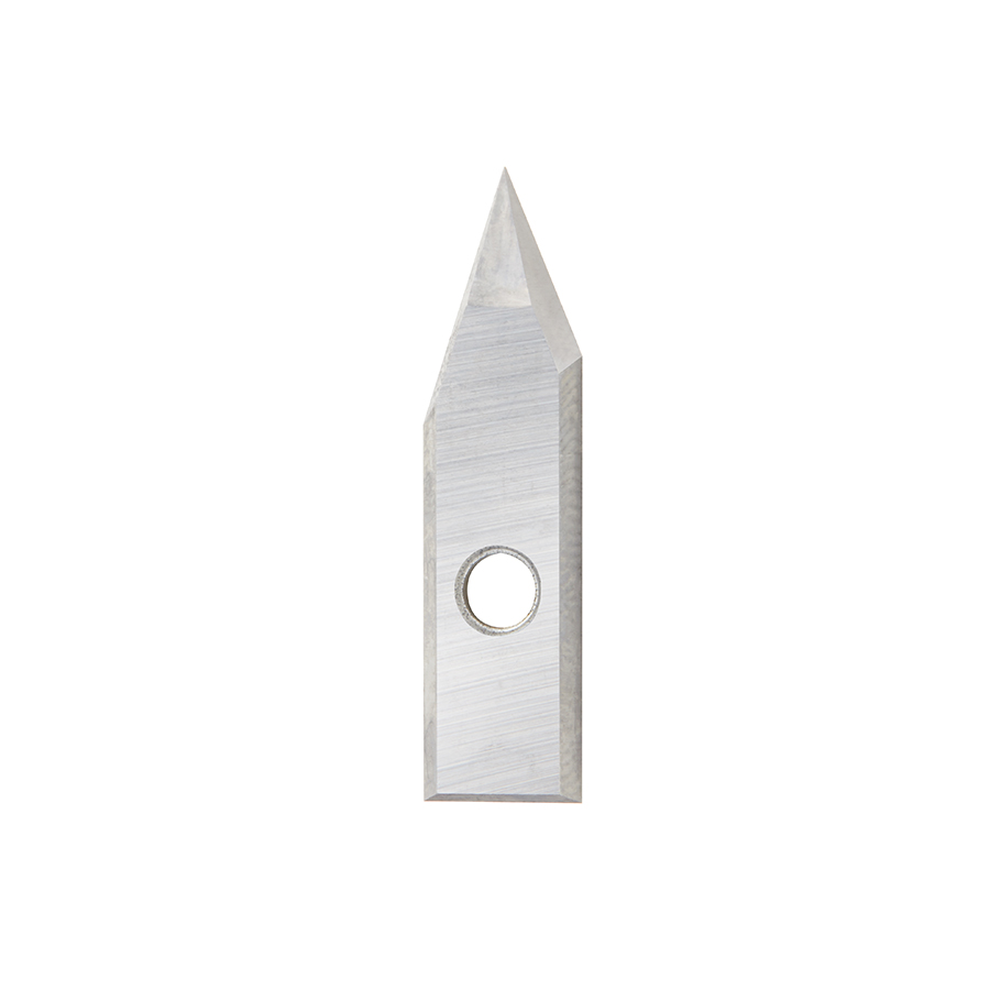 RCK-510 Solid Carbide Insert 45 Deg x 0.005 Inch V Tip Width Engraving Knife for In-Groove System